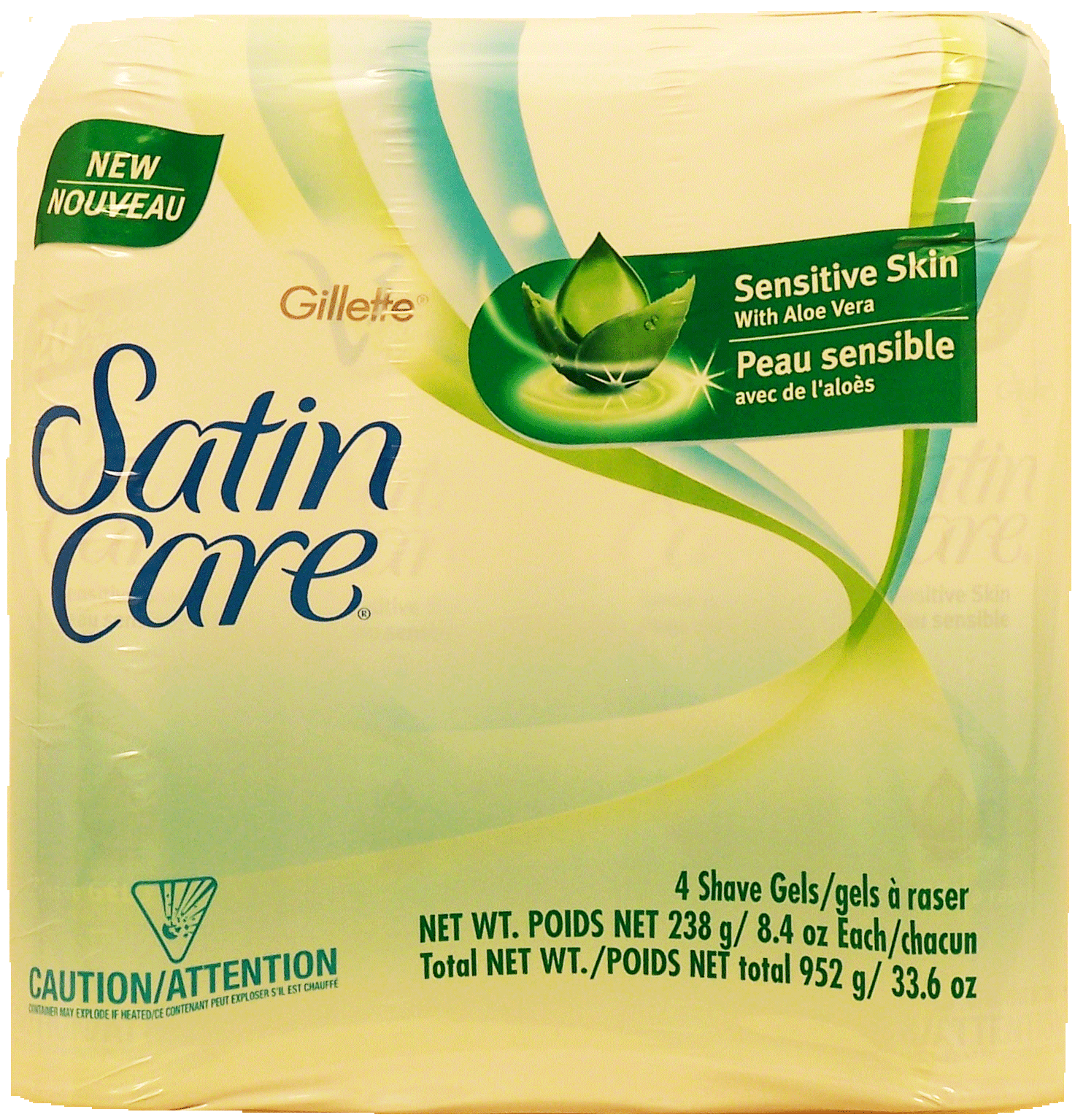 Gillette Satin Care shaving gel for sensitive skin, 8.4-oz. Full-Size Picture